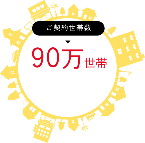 ご契約世帯数90万世帯