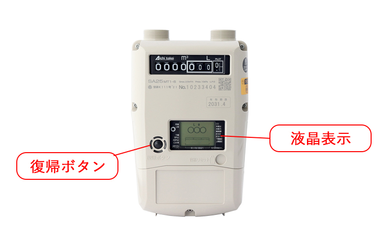 マイコンメーターの復帰方法