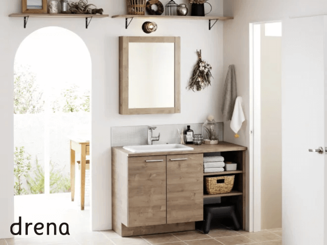 収納たっぷり洗面台 | 森田産業株式会社 島根県出雲市のガス・水道屋さん